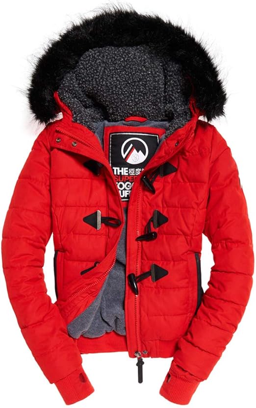 doudoune superdry rouge