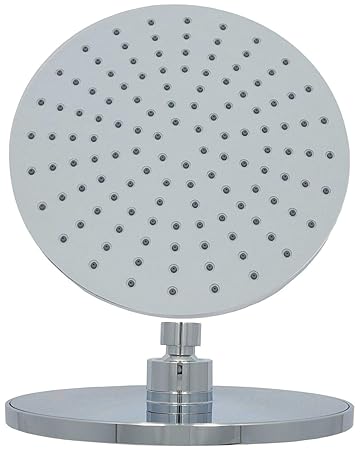 Regendusche Überkopfbrause Kopfdusche rund Regenwalddusche Kopfbrause 20cm Durchmesser Kugelgelenk 1/2 Zoll Antikalk Noppen v
