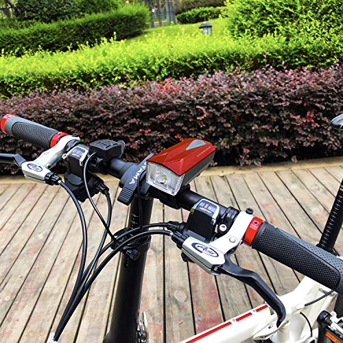 Don Peregrino Led Bike Front Light & Horn, 350 Lumens Brightness Headlight, Ipx 4 Waterproof & 1800 mAh Rechargeable Bicycle Lamp - Thumbnail 7