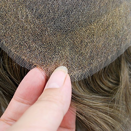 All swiss lace toupee for men light brown #6 mens hair …