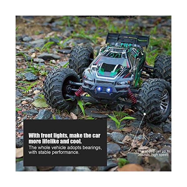 VGEBY RC Car, 1:16 RC Car Offroad RC Rennwagen Elektro Hobby Buggy Spielzeugauto für Erwachsene und Kinder(Grün) – Bild 7