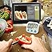 Nuovoware Digital Kitchen Timer, Digital Loud Alarm Timer with Large LCD Display and Strong Magnetic Back for Cooking Baking, Minute Second Count Up and Countdown, White