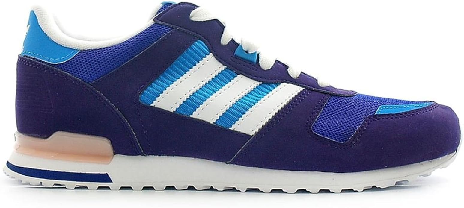 blue and white adidas shoes