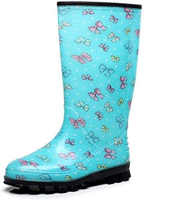 Amazon Qiage 完全防水 レインブーツ レディース ロング スノーブーツ レディース 防水 防寒 雪 靴 滑らない 長靴 滑り止め 防滑 雪道 ロングブーツ ローヒール 黒 防水 ブーツ レディース レインシューズ ガーデニング おしゃれ レインシューズ