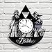 Zelda Art Vinyl Wall Clock Gift Room Modern Home Record Vintage Decoration