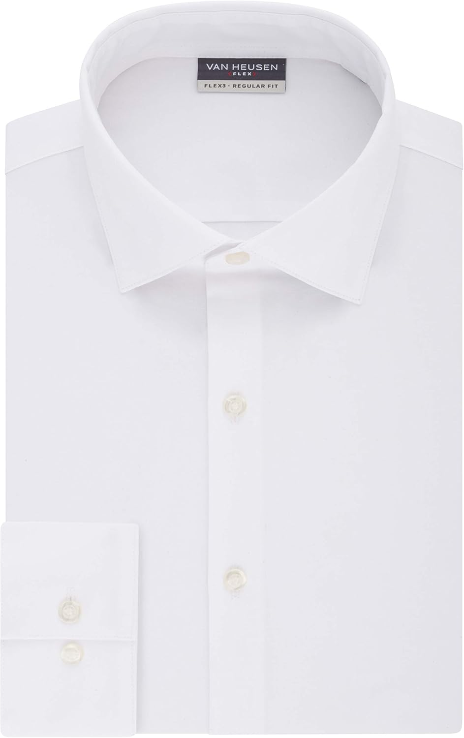 Van Heusen Men's Dress Shirt Regular Fit Flex 3 at  Men’s Clothing store
