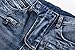 PGXT Men's Runway Stretch Jeans, Washed Acid Light Blue Biker Jeans 32