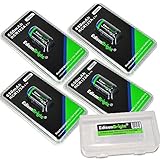 4 Pack Genuine EdisonBright RCR123A 650mAh rechargeable protected li-ion type 16340 EBR65 batteries with BBX3 battery Box