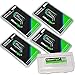 4 Pack Genuine EdisonBright RCR123A 650mAh rechargeable protected li-ion type 16340 EBR65 batteries with BBX3 battery Box