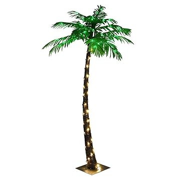 Lightshare Lighted Palm Tree Small Amazon In Garden Outdoors