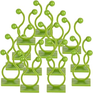 Plant Clips,Climbing Plant Clips Green Vine Wall Fixture Self Adhesive Vine Support for Garden Wire Climbing Plants Green 100pcs