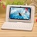 iRULU X1s HD TFT Display,7 inch Google Android 4.4 Tablet With Keyboard Case, 4*1.5GHZ Quad core, Dual Camera, Google Play Pre-load, 8GB Storage, Whit