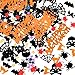 12 Packs Halloween Confetti Table Scatter Decoration Pumpkin Spiders Bats Witches Webs Cat Star Ghost Skull Halloween words Confetti 180g/6.3Oz for Halloween Birthday Party,Slime and DIY Craft,8000Pcs