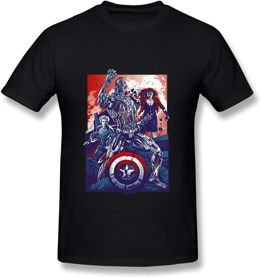 SANYOU Men's Ultron Quicksilver And Scarlet Witch T-shirt