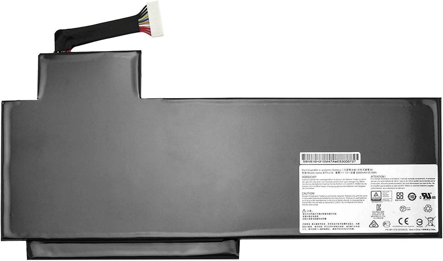 BTY-L76 Laptop Battery Replacement for MSI 2PE-025CN 2QE-083CN GS70 2PE-026CN GS70 2QE-084CN GS70 2QD-487CN GS70 2PC-633XCN 2QE-083CN GS70 Series(11.1V 58.8Wh)