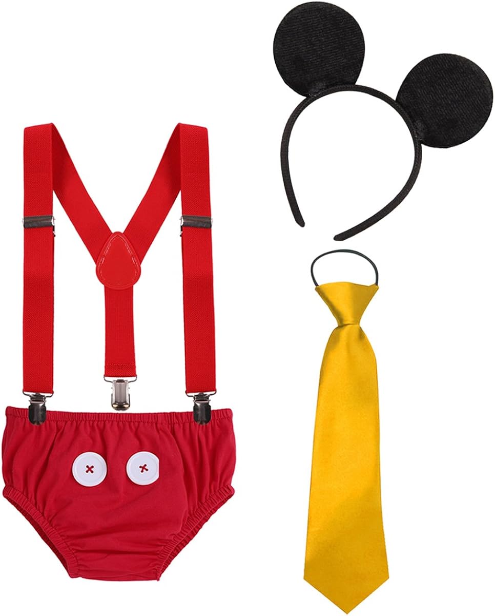 Ensemble Bebe Naissance Costume De Photographie 4 Pieces Bandeau Bloomer Salopette Bretelle Cravate Deguisement D Anniversaire Ceremonie Bapteme Fete Pour Enfants De 3 Mois A 3 Ans Jeux D Imitation Jeux Et Jouets Dwteam In