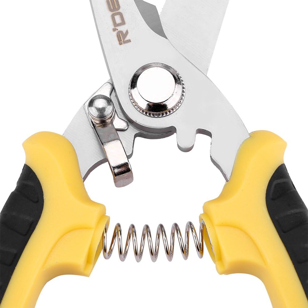 Zerodis 8" Stainless Steel Pruning Shears for Garden Roses Grape Vines Professional Hand Tool Clippers Gardening Trimming Branch Cutter Plants - Image 4