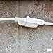 Iron Forge Cable Weatherproof 20 Ft Outdoor Extension Cord - 16/3 SJTW Heavy Duty White Extension Cord 3 Prong - 13 Amp Exterior Power Cable