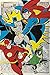Justice League of America - JLA - DC Comics Poster/Print (Retro Style - Superman, Batman, The Flash & The Green Lantern/Charging) (Size: 24 inches x 36 inches)