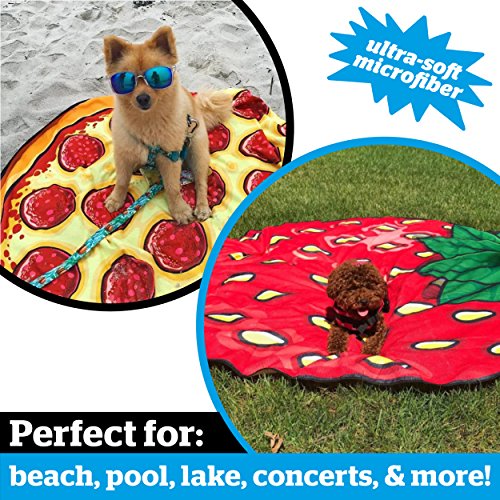 image for BigMouth Inc Giant Hot Dog Beach Blanket, Oversized Beach Towel, Ulta-