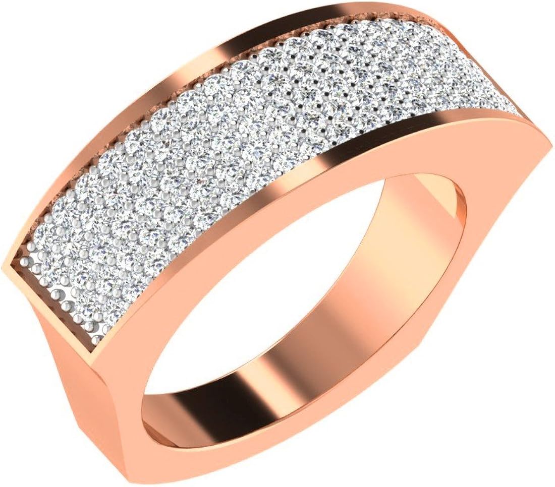 0.79 Ct Real Diamond Ring in 18KT Gold for women Amazon.co.uk Jewellery