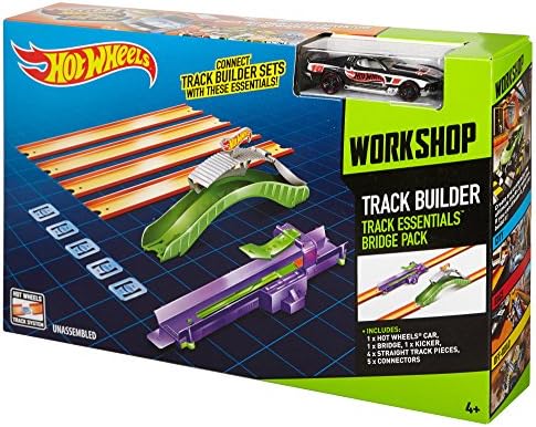 hot wheels track builder bridge