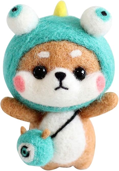Amazon Co Jp Artibetter 羊毛フェルト 犬 ニードル キット かわいい 羊毛フェルトキット フェルト羊毛 羊毛フェルト ホビー