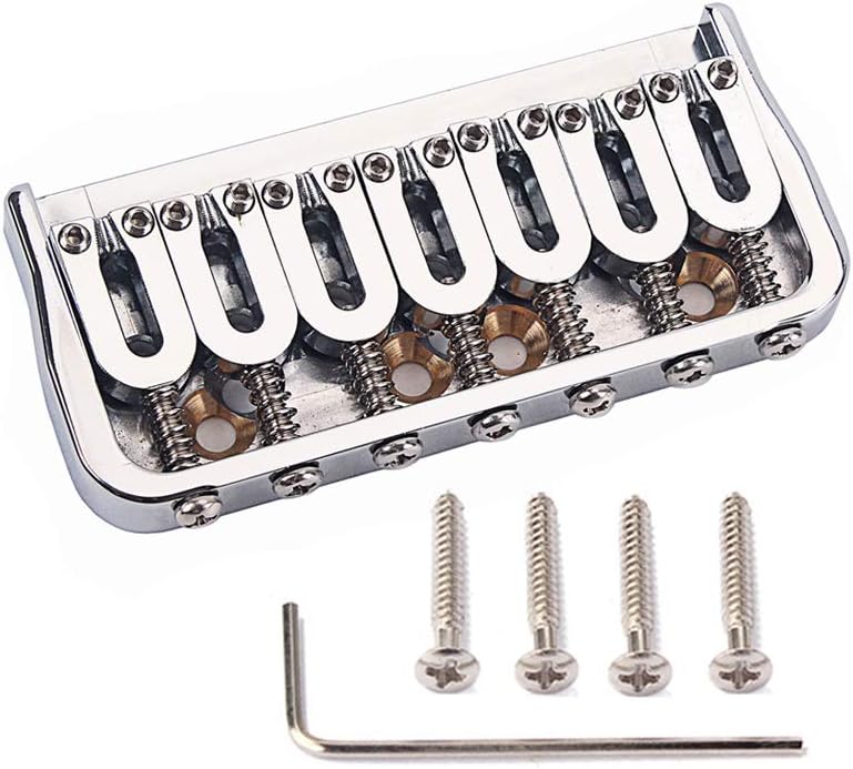 Alnicov 7 String Electric Guitar Brass Bridge for Electric Guitar Parts - Image 3