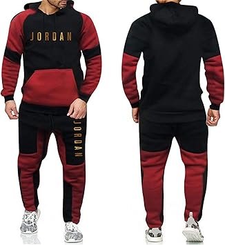 Amazon Co Jp メンズフード付きプルオーバー23 Jordan ジョーダン トップとズボンズジャケットスウェットシャツジャンパープルオーバーズボン2ピースバスケットボール服 スポーツ アウトドア