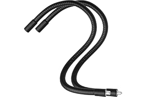 Opfiue 16" Gooseneck Tube Extension Holder,1/4"-20 Female to Male Thread Metal Universal Hose Flexible Arm for Phone Action Camera Microphone(2 PCS)
