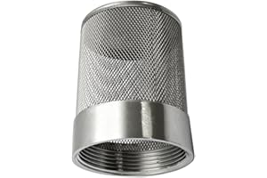 AIMCOCO 2inch SUS304 Stainless Steel Filter Head with Internal Thread Diameter of 58mm Connected to DN50 2" Water Pipe Filter Used to Remove Debris and Reduce Solid Entry