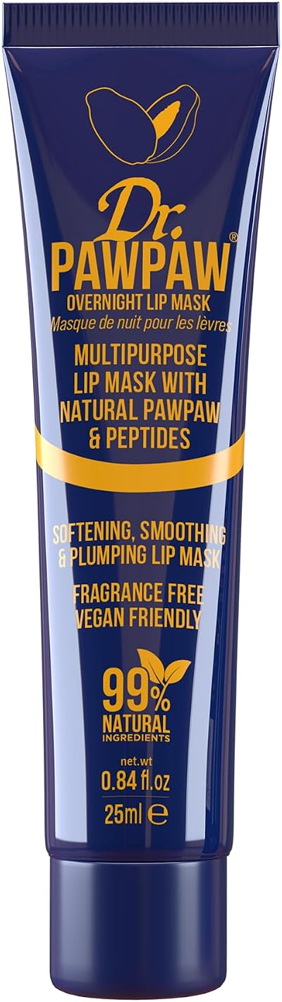 Dr. PAWPAW Overnight Lip Mask 25ml Hydrating Vegan Balm with Peptides