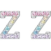 Girls Initial Letter Stud Earrings Alphabet Number Earrings Gifts Jewelry for Women