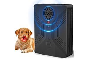 AEEPOTOL Dog Bark Deterrent Devices, 3 Modes Barking Dog Silencer with Led Light, Rechargeable Anti Barking Device for Dogs Indoor/Outdoor, Up to 33 Ft Ultrasonic Barking Deterrents Safe for Dog and Human