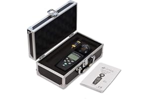 LATNEX HF-B3G Triple Axis HF RF EMF Meter Analyzer and Detector + Aluminium Case & Calibration Certificate: 50MHz - 3.5GHz Measuring EMF from Cell Phones Smart Meters Cell Towers