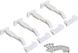 Dreambaby Safety Catches for Cupboards & Drawers 4 Pack Childproof Locks Latches