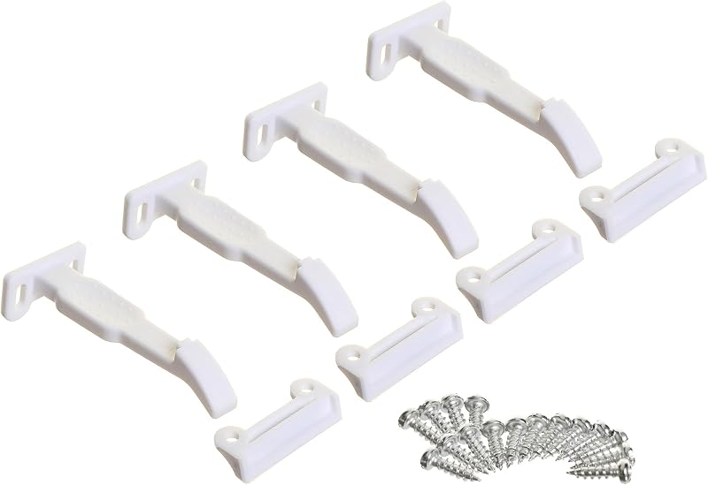 Dreambaby Safety Catches for Cupboards & Drawers 4 Pack Childproof Locks Latches
