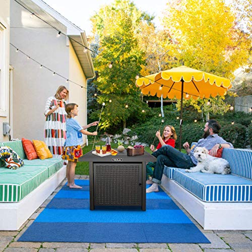 TACKLIFE Propane Fire Pit Table, Outdoor Companion, 28 Inch 50,000 BTU