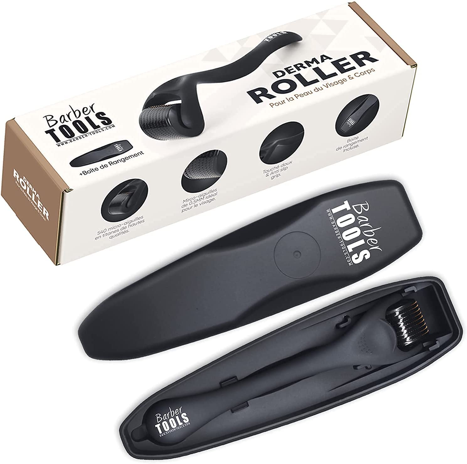 Derma Micro Roller - 540 Titanium Micro Needles for Men & Women