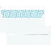 CINSOEN 50 Pack White #10 Business Envelopes, Standard Envelopes Self Seal, 4 1/8 x 9 1/2 Inch Letter Size Business Mailing Envelopes for Checks Invoices Statements Baby Shower Wedding Birthday