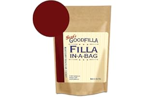 Wood Grain Filler & Putty Powder - Innovative Formula - Filla-In-A-Bag - Mahogany - 4 oz By Goodfilla | Repairs, Finishes & Patches | Paintable, Stainable, Sandable & Quick Drying | Zero Waste