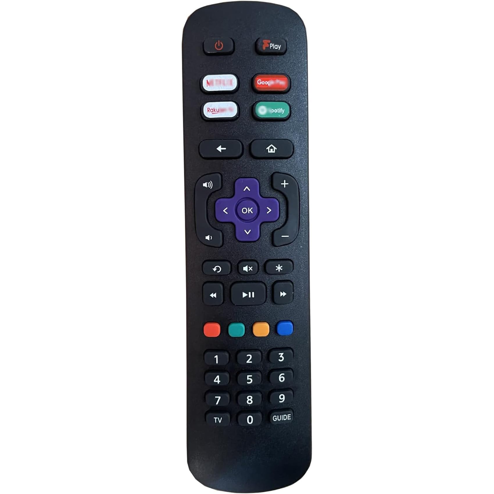 for hisense roku tv remote control compatible for Hisense Roku Remote Control fit for R43B7120UK R50B7120UK R55B7120UK R65B7120UK compatible Hisense Roku TV B7120 - No Setup Required