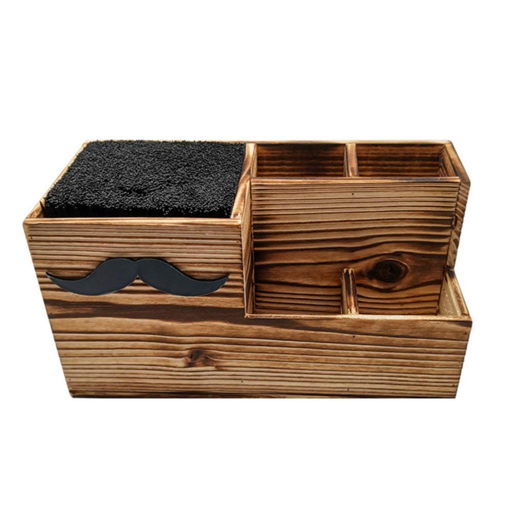 Uonlytech 1Pc Professional Salon Scissors Rack Hairdressing Combs Clips Storage Barbershop Storage Box for Barber Scissors, Combs and Hair Clips (Color)