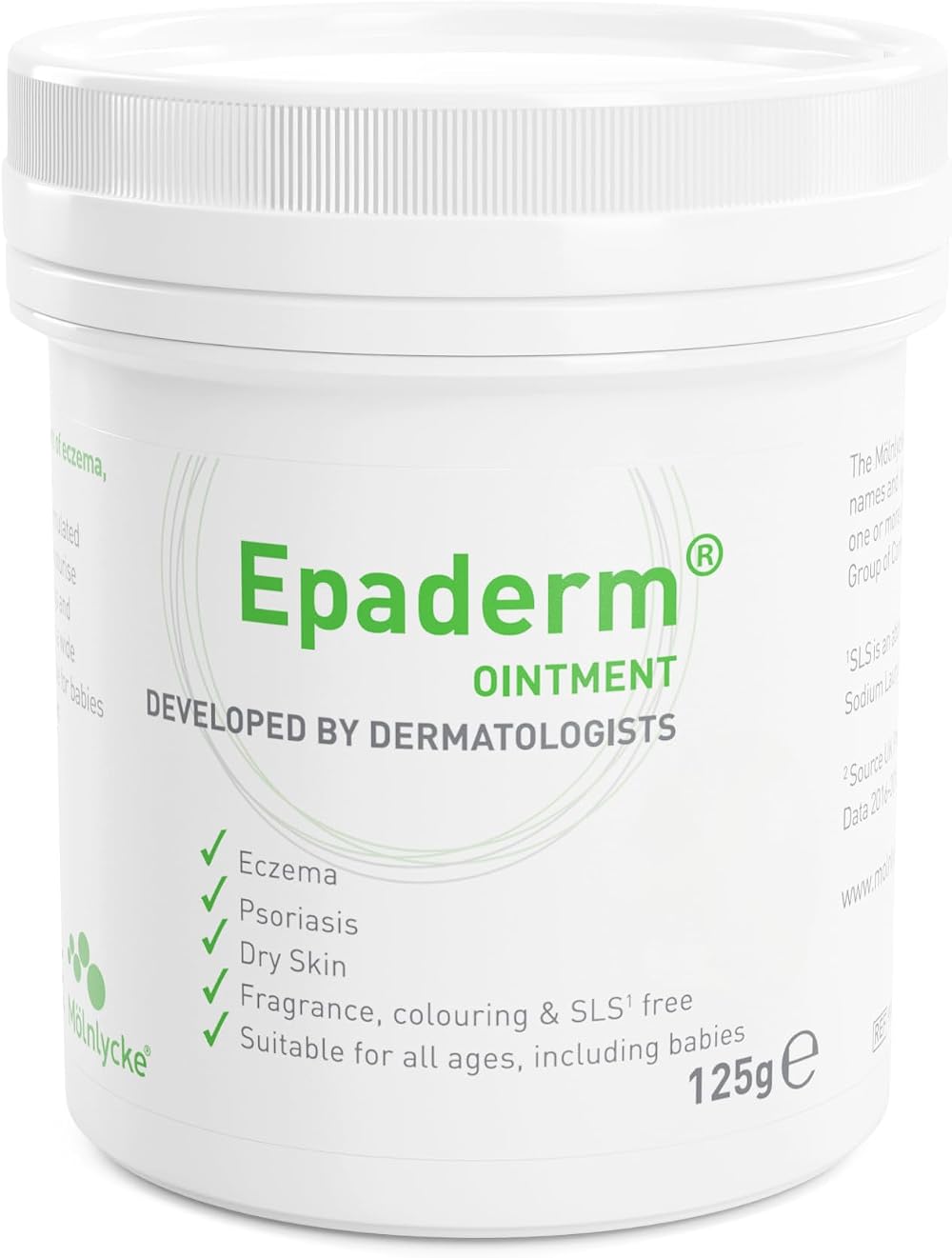 Epaderm Ointment 125 g - Rich Emollient for Dry Skin Eczema Psoriasis