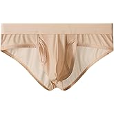 Dimgut Men's Sexy Underwear Thin Panties Separate Side Open Pouch Bikini Lingerie