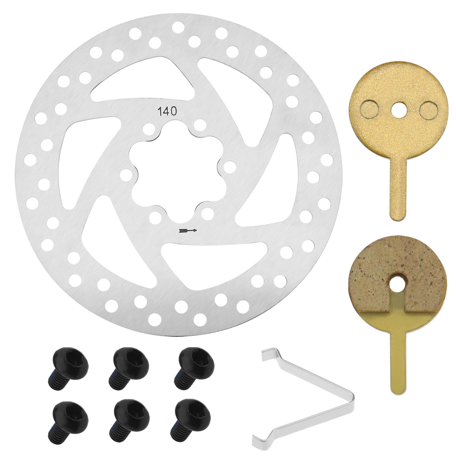 EMSea Brake Disc Compatible with Kugoo M4 Electric Scooter Spare Parts Accessories Stainless Steel 140mm Outer Diameter 33mm Inner Diameter