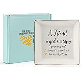 HOME SMILE Ceramic Ring Dish Jewelry Tray for Mom Sister Friends