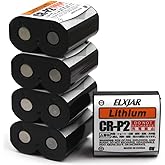hflexgrad (5-Pack) 6V 1500mAh CR-P2 Lithium Photo Battery Replacement for 223A 2CR-P2 EL223AP DL223A Cameras and Flash Units