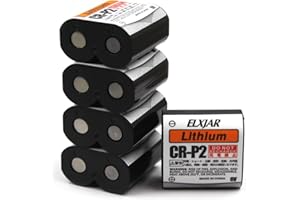 hflexgrad (5-Pack) 6V 1500mAh Lithium Photo Battery Replaces 223A, 2CR-P2, EL223AP, and DL223A Batteries