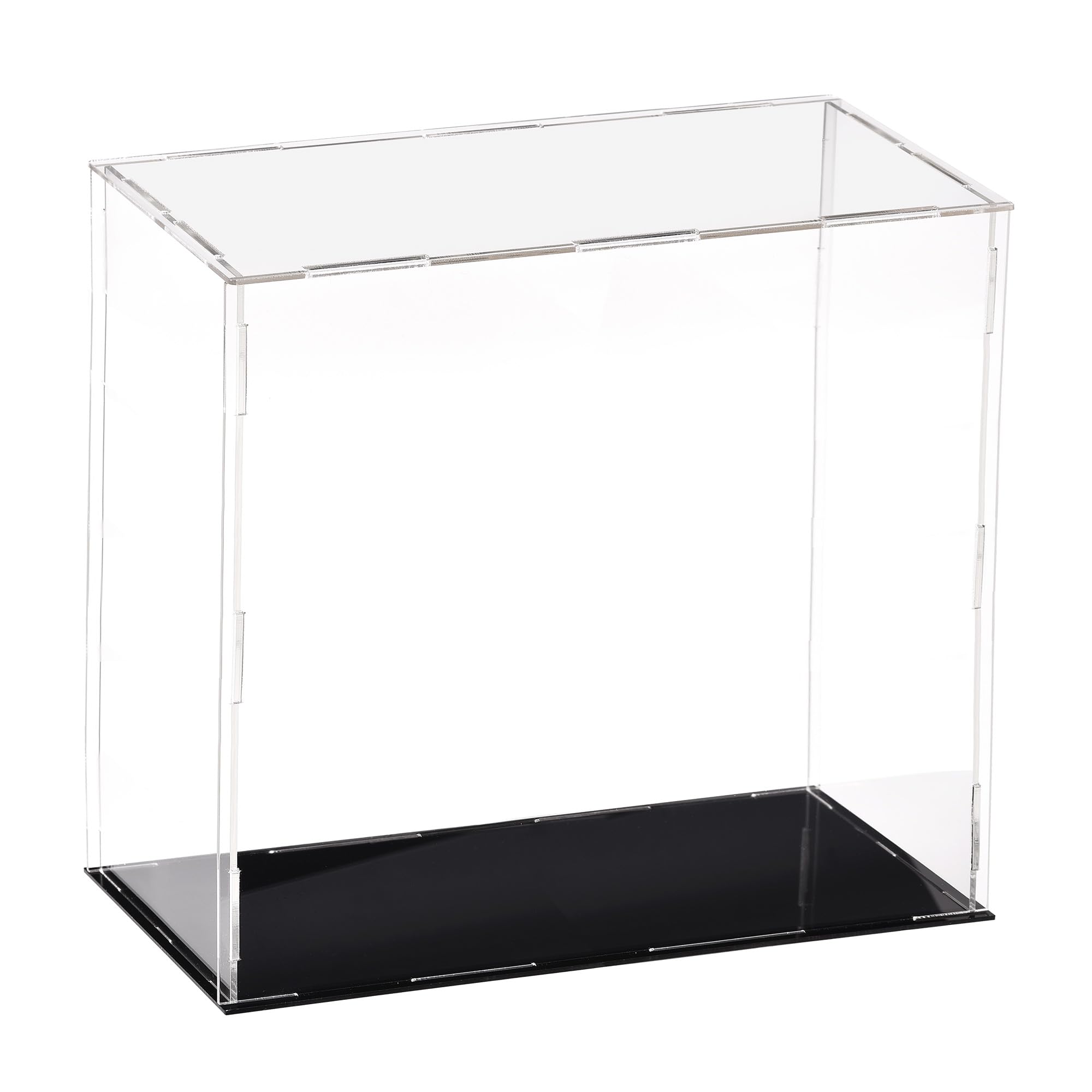 sourcing map Acrylic Clear Display Case Box Dustproof Protection Showcase Cube Collectibles Show Box 30x10x30cm